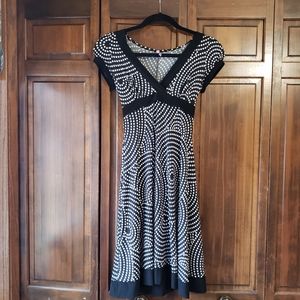 Purple Rain USA black and white dress